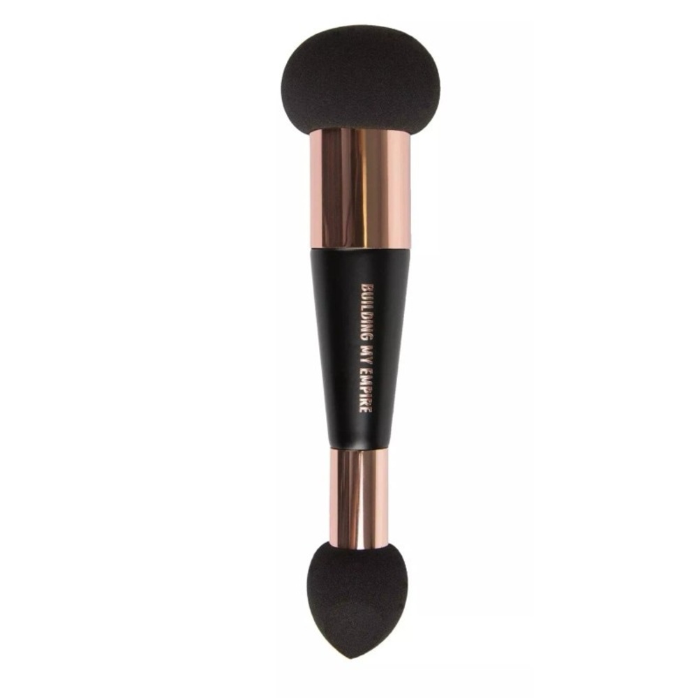 RealHer Dual-Ended Makeup Brush - Black and Gold